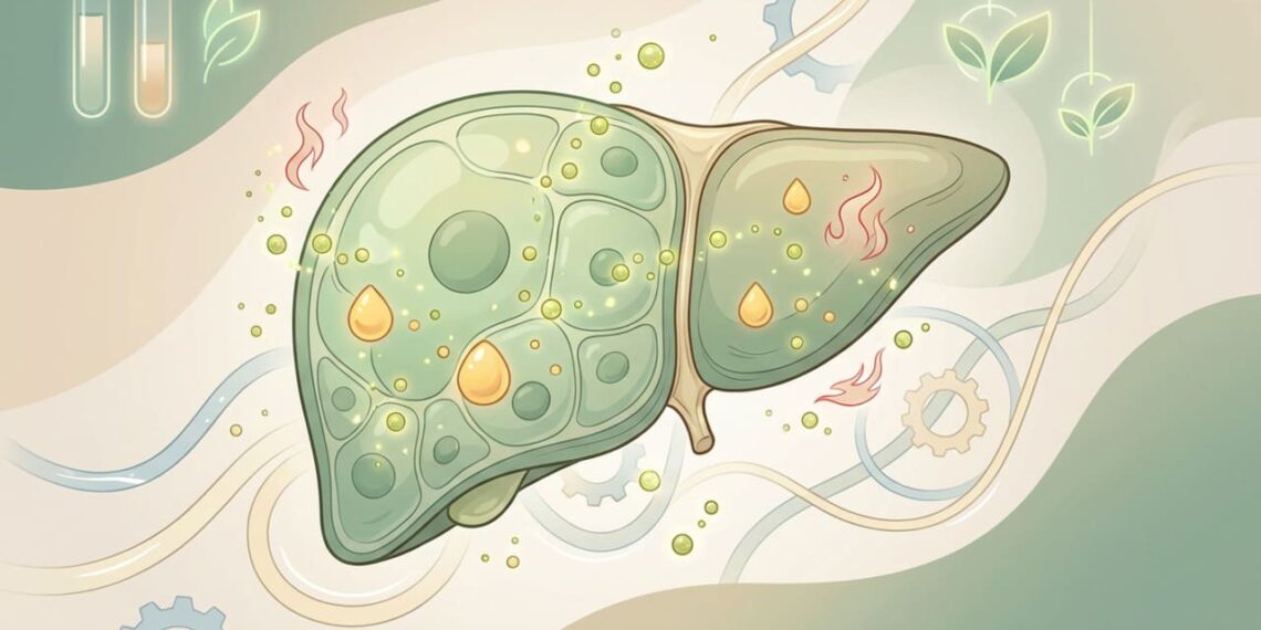 Como a berberina atua para tratar a inflamação e reduzir o risco de gordura no fígado no longo prazo?