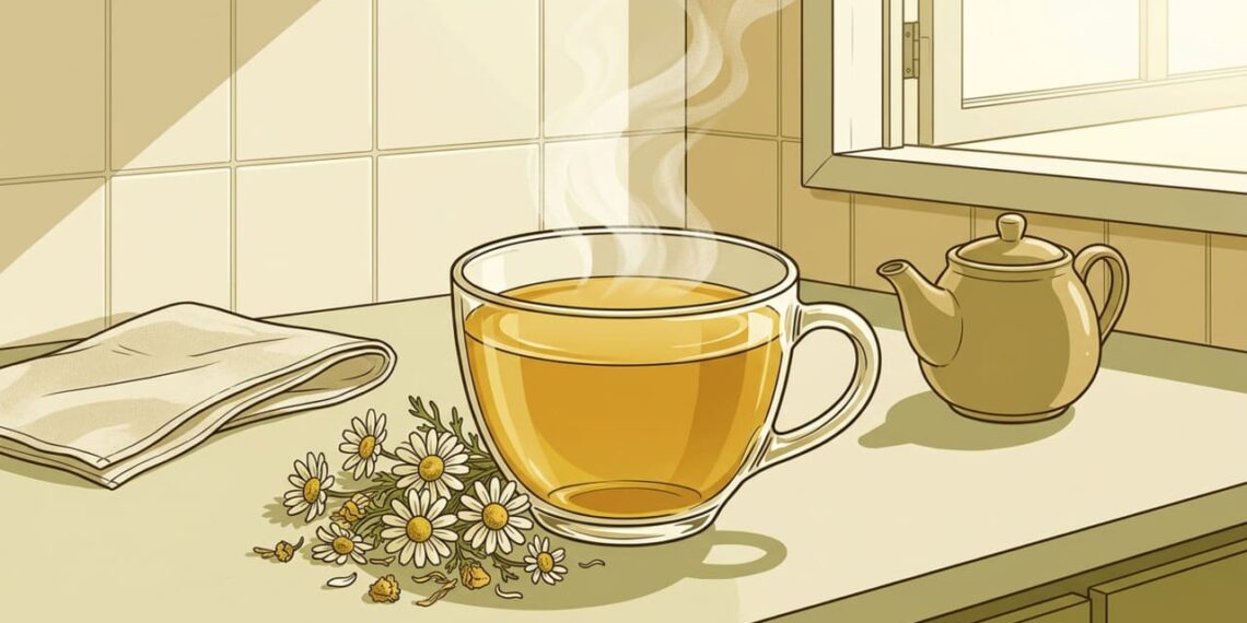 Como usar a camomila para aliviar a tensão no estômago e os gases