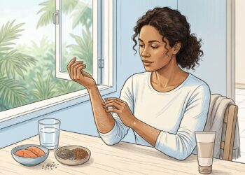 Quais são os sintomas da deficiência de ômega-3 e como diferenciá-la de pele seca por desidratação