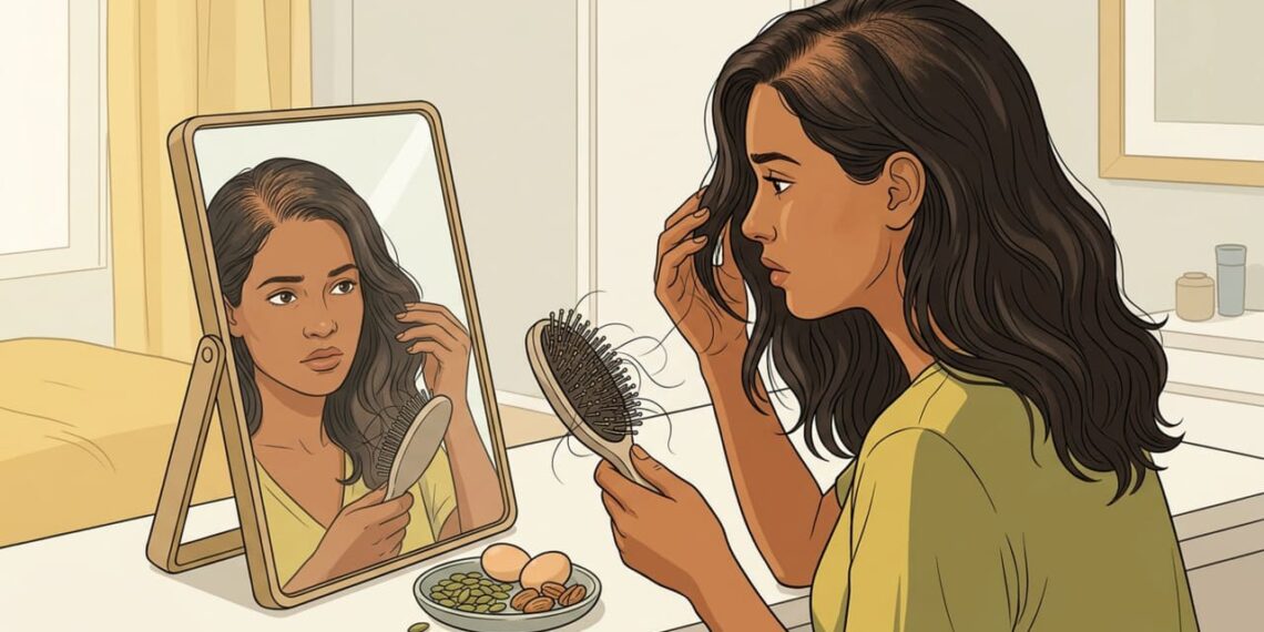 Quais são os sintomas da deficiência de zinco e como diferenciá-la de queda de cabelo hormonal