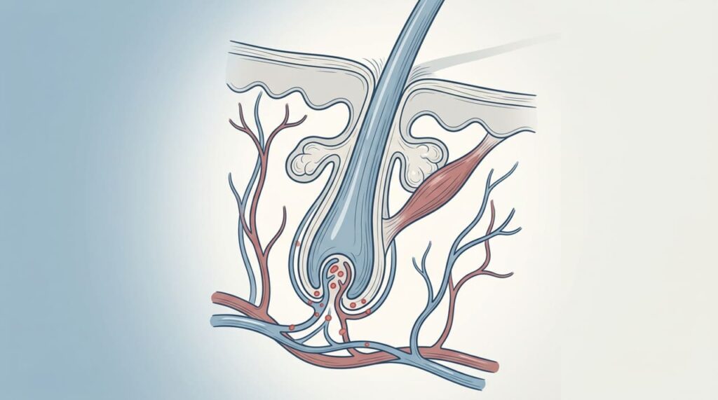 A queda de cabelo não se deve apenas à genética, mas sim à deficiência de ferritina, que compromete o ciclo de crescimento dos fios