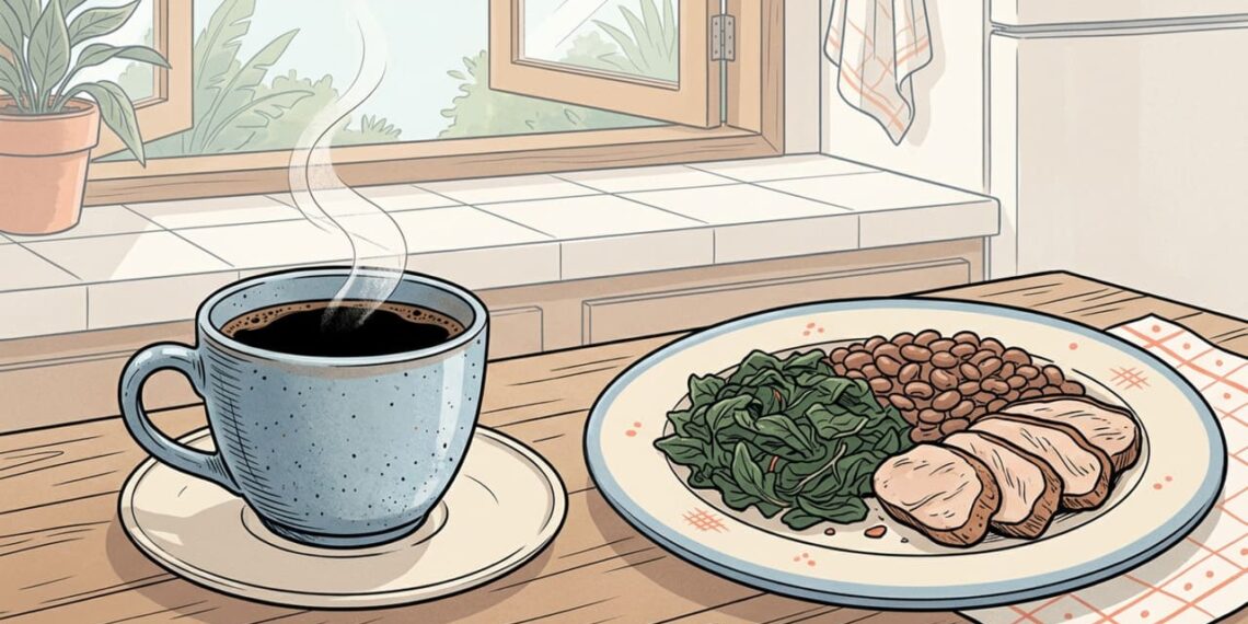 A anemia não se deve apenas à falta de carne vermelha, mas sim ao excesso de café nas refeições, que bloqueia a absorção do ferro