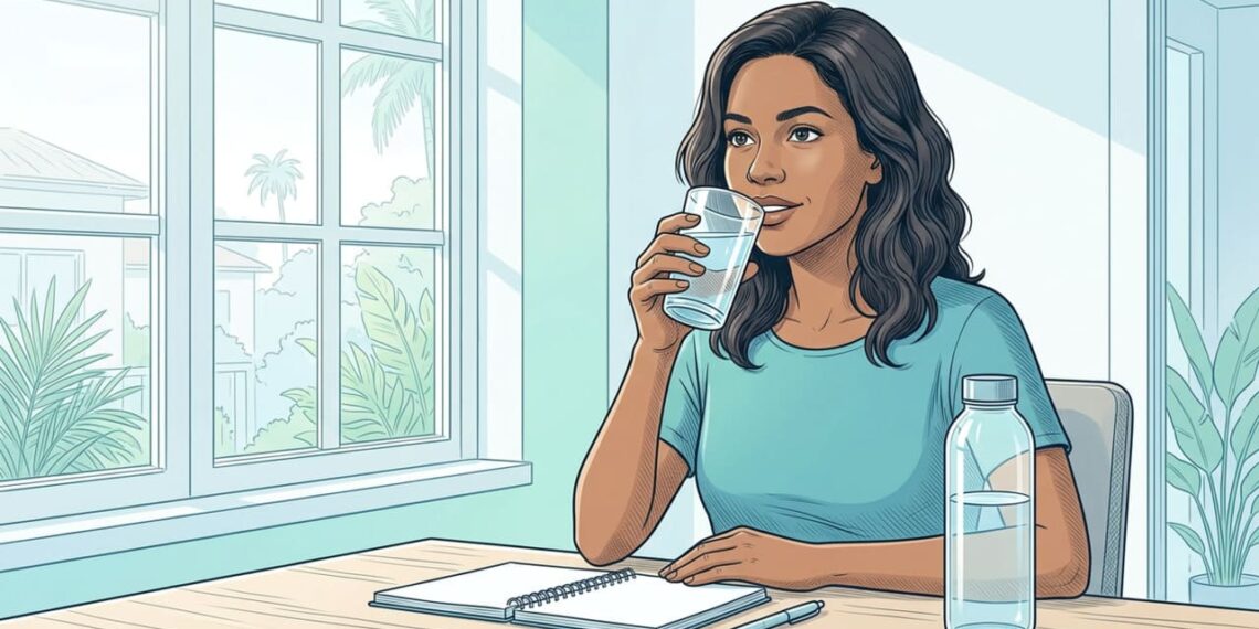 A hidratação adequada é fundamental para prevenir o declínio cognitivo e a fadiga cerebral ao longo do dia