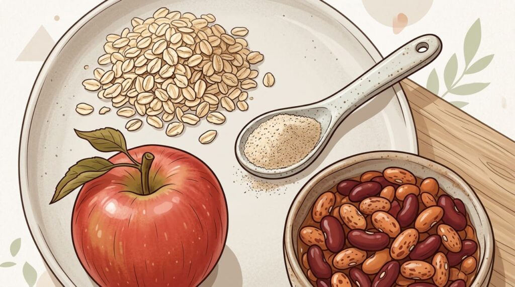 4 fontes de fibra solúvel de alta eficácia para pessoas com mais de 50 anos que querem controlar o colesterol naturalmente