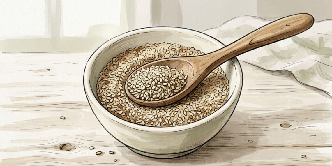 Semente de gergelim: um remédio natural para os ossos fracos e a deficiência de cálcio