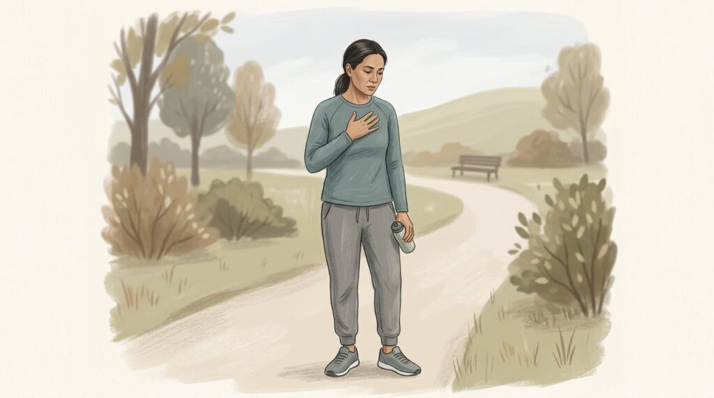 Dor no peito ao fazer esforço físico: quando consultar um médico e quais opções podem ser consideradas