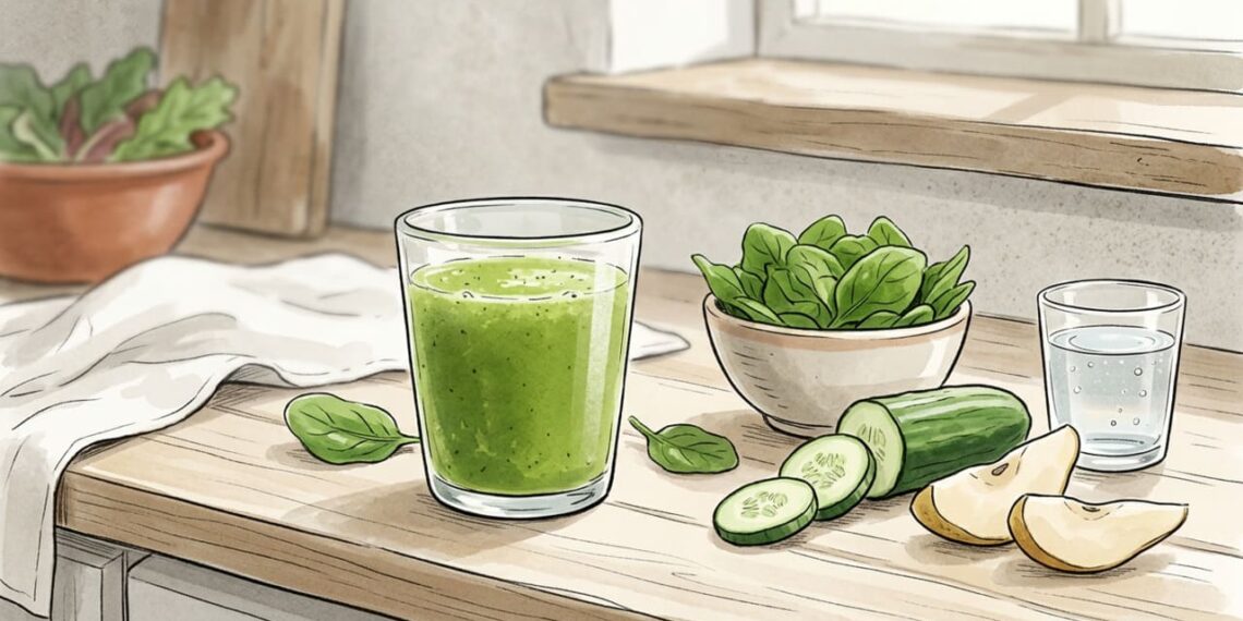 Como preparar o sumo verde ideal para tratar a inflamação gástrica num curto prazo