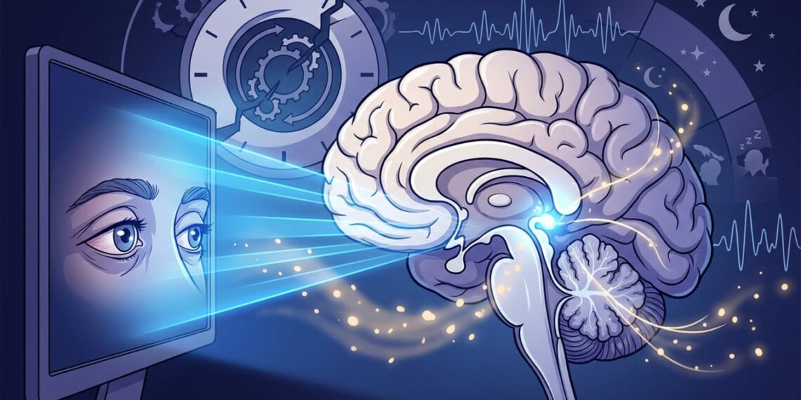 Deve-se evitar telas uma hora antes de dormir para facilitar a liberação de melatonina