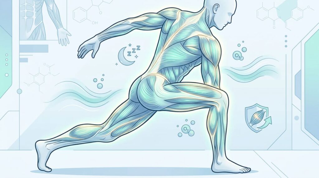 Deve-se fazer alongamento antes de dormir para facilitar a recuperação muscular durante a noite