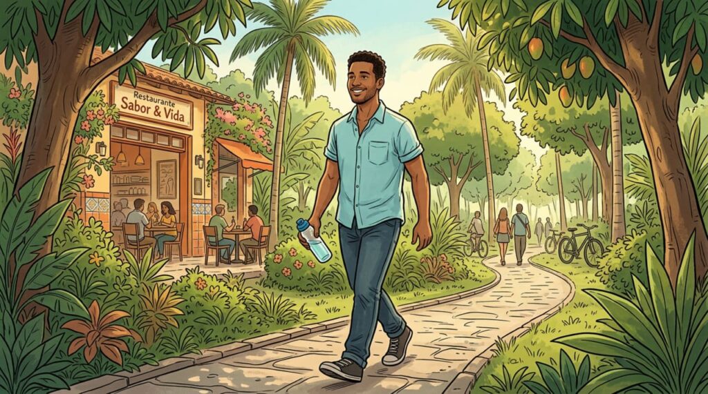 Deve-se fazer caminhada após o almoço para facilitar o controle da glicemia e evitar picos de insulina