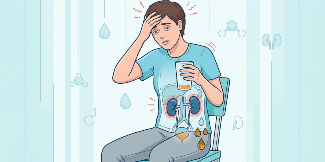 A falta de hidratação adequada está relacionada ao acúmulo de resíduos metabólicos nos rins e no sangue