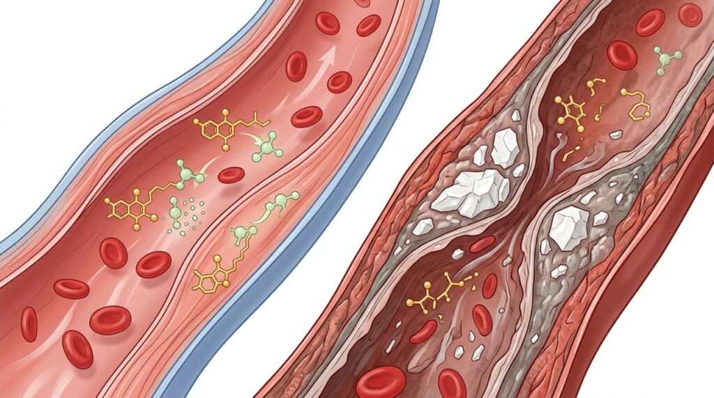 Uma vitamina essencial que ajuda a proteger as artérias do endurecimento e do acúmulo de cálcio