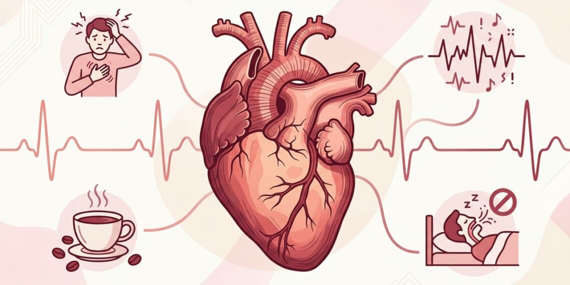 Sentir batimentos cardíacos acelerados ao deitar indica algum problema no coração ou na ansiedade?