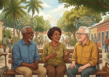 O hábito de manter contato social ativo é uma prática de saúde mental que reduz o risco de declínio cognitivo