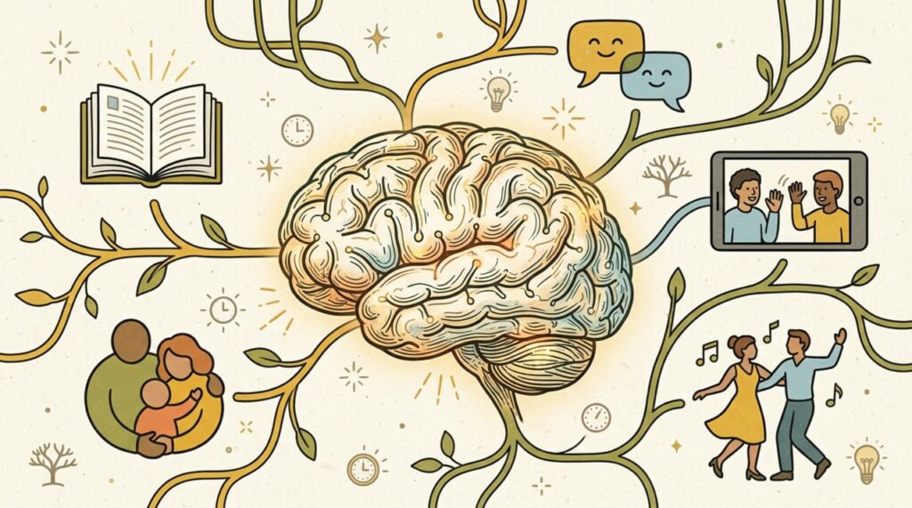 O hábito de manter contato social ativo é uma prática de saúde mental que reduz o risco de declínio cognitivo