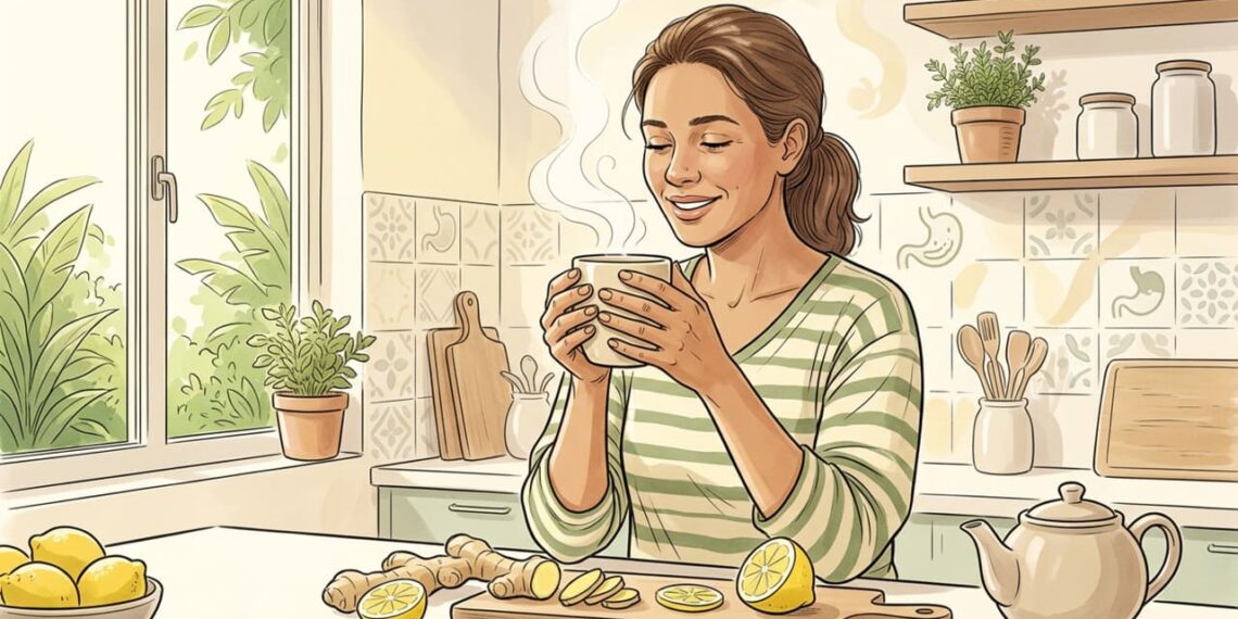 Com que alimentos devo combinar o gengibre para promover a saúde digestiva e reduzir náuseas?