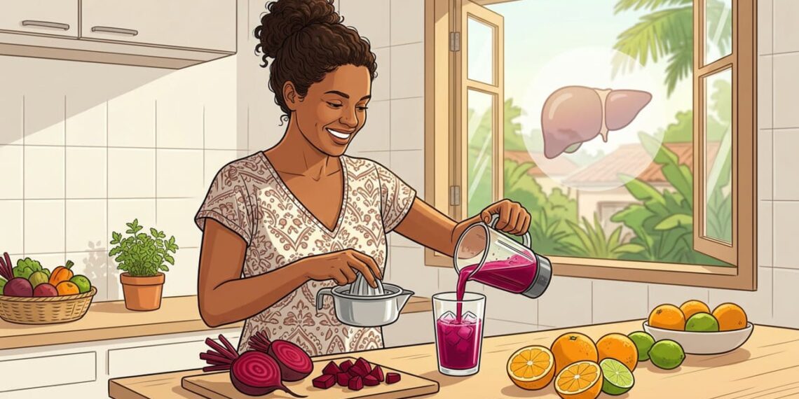 Com que alimentos devo combinar a beterraba para promover a saúde do fígado e a desintoxicação natural?