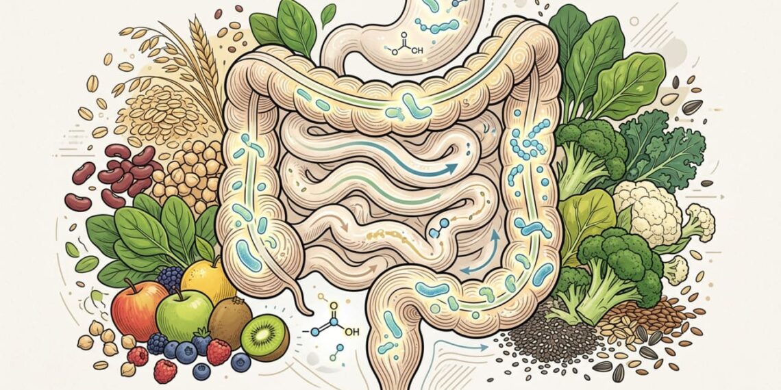 A falta de fibras na alimentação está relacionada ao acúmulo de substâncias inflamatórias no intestino