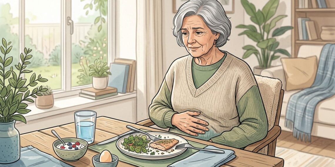 Como tratar a digestão lenta aos 65 anos para que o intestino processe a proteína no prazo ideal