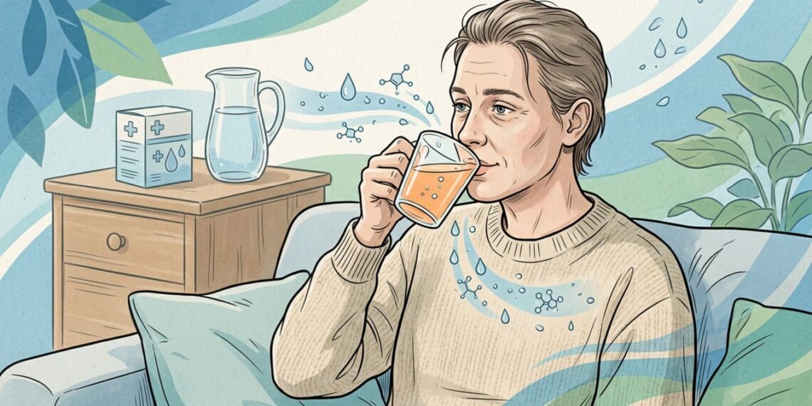 Qual a quantidade de água com eletrólitos para tratar a desidratação e repor nutrientes no prazo de uma hora