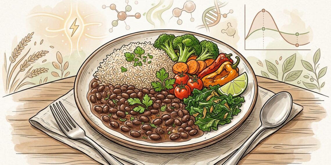 Segundo especialistas, o feijão com arroz integral oferece praticamente os mesmos benefícios de saciedade e energia que dietas de alto custo para controle glicêmico