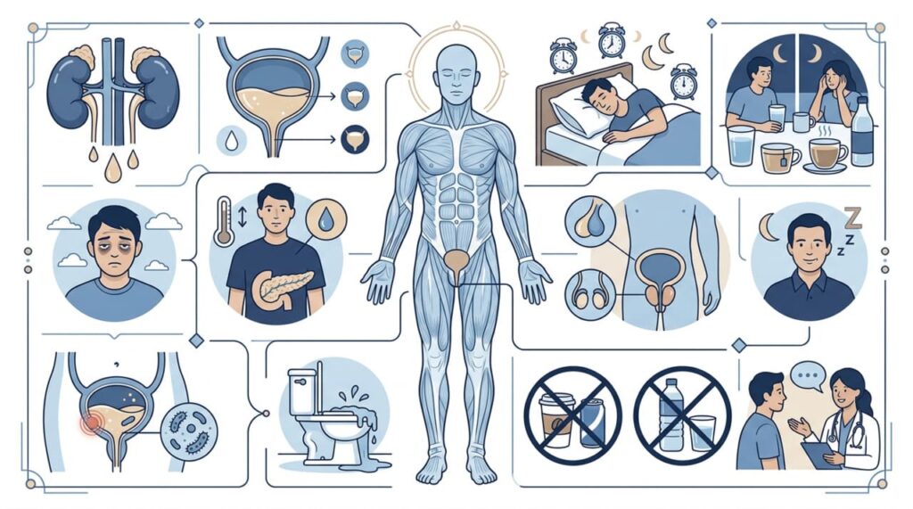 Urinar com frequência durante a noite indica algum problema nos rins ou na bexiga?
