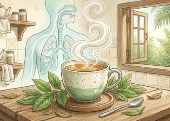 Chá expectorante feito com uma planta medicinal comum no nordeste brasileiro alivia tosse, bronquite e congestão respiratória