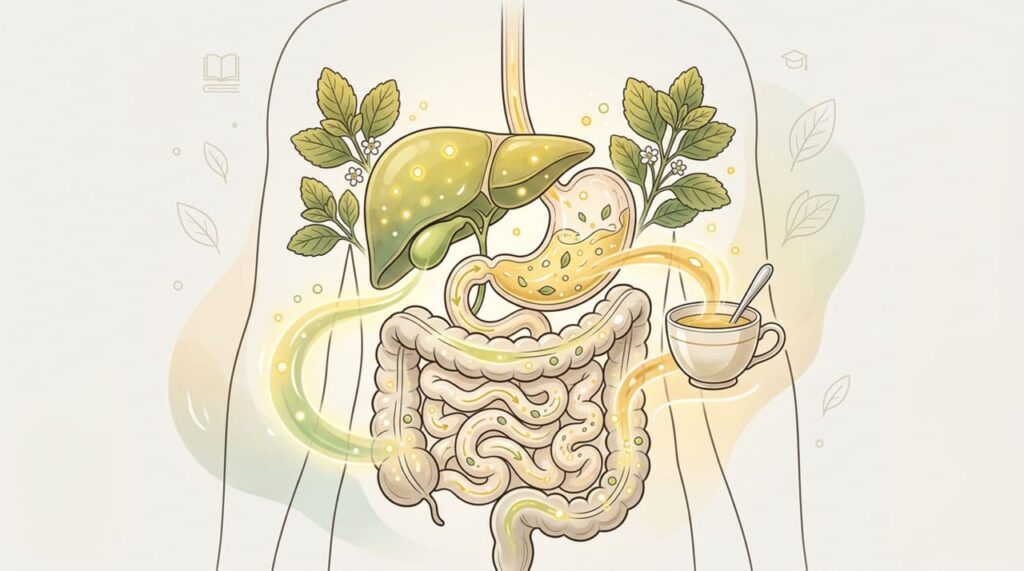 Chá digestivo feito com uma erva cultivada em quintais brasileiros alivia gastrite, intestino preso e inchaço abdominal