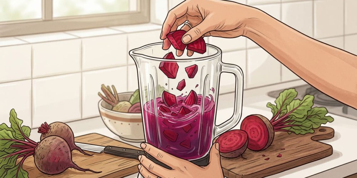 Suco de beterraba antes do treino pode melhorar força, resistência e circulação por causa dos nitratos naturais