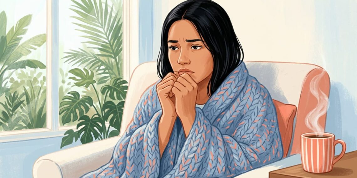 Sentir frio com frequência mesmo em ambientes quentes pode indicar problemas de saúde subjacentes em mulheres adultas