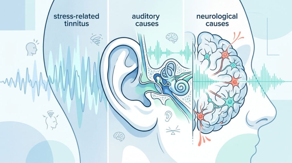 Como é o zumbido no ouvido causado pelo estresse e como diferenciá-lo de um problema neurológico ou auditivo?