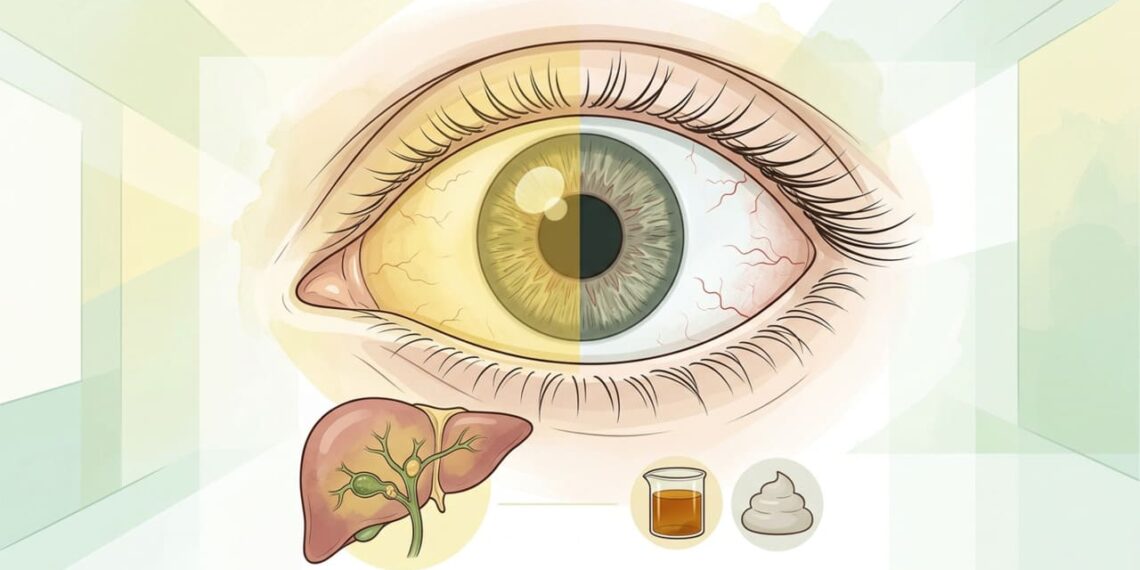 Uma das maneiras de identificar problemas no fígado é através da coloração amarelada nos olhos e na pele