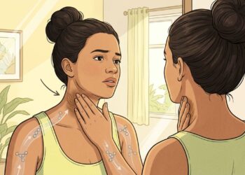 Uma das maneiras de identificar resistência à insulina é através do escurecimento da pele nas dobras do pescoço e das axilas