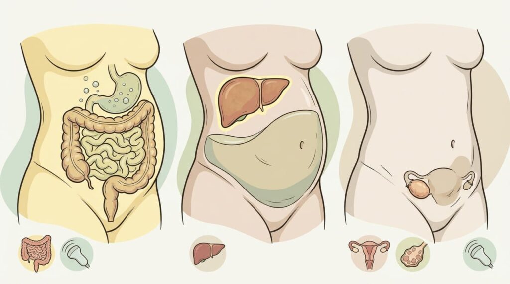 Como é o inchaço abdominal causado pela intolerância alimentar e como diferenciá-lo de um problema hepático ou ovariano?