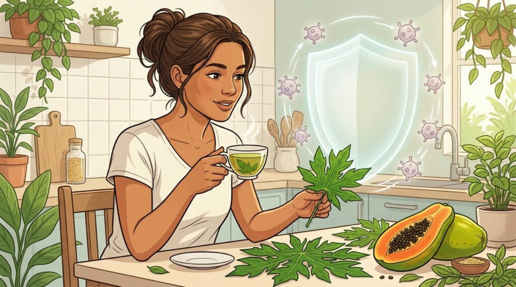 Benefícios das folhas de mamão para a saúde do corpo