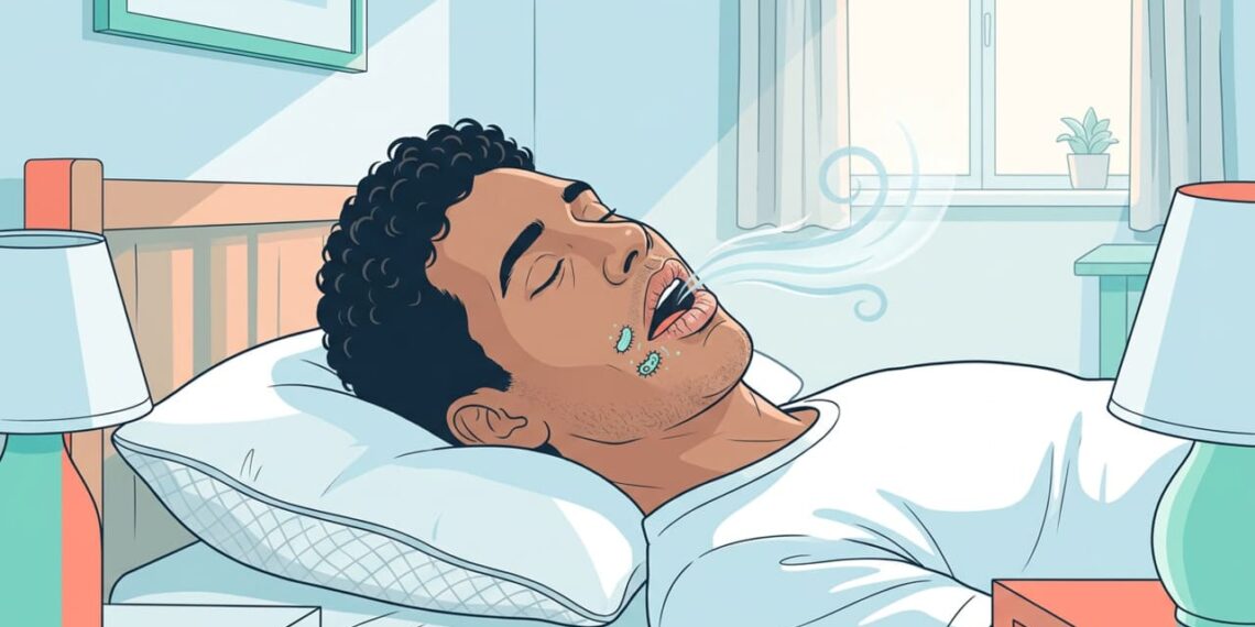 Respirar pela boca durante o sono resseca a saliva e aumenta o risco de cárie e doença gengival