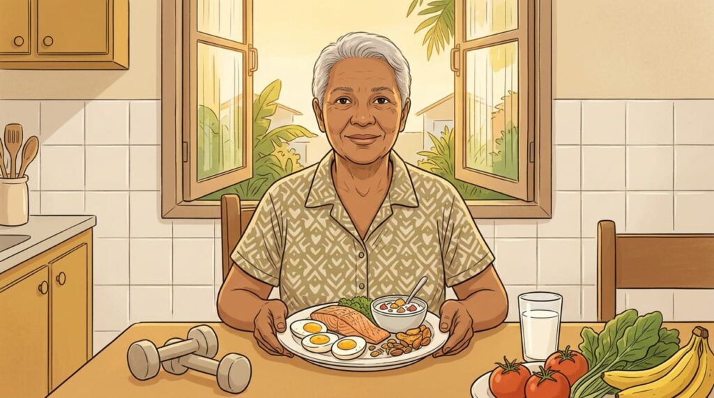 Consumo de proteína e sarcopenia: qual a quantidade diária recomendada para preservar massa muscular após os 60 anos?