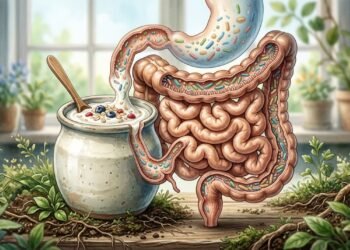 O iogurte natural funciona muito bem para aliviar o inchaço abdominal