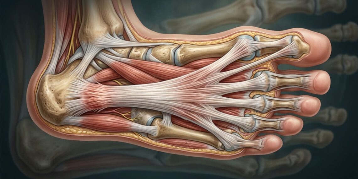 O que é a fascite plantar e como ela afeta o pé?