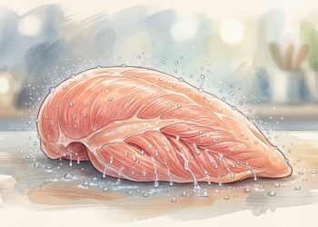 Um líquido amarelado saindo do frango cru. Poucas pessoas sabem o que isso significa e se a carne assim é segura para consumo