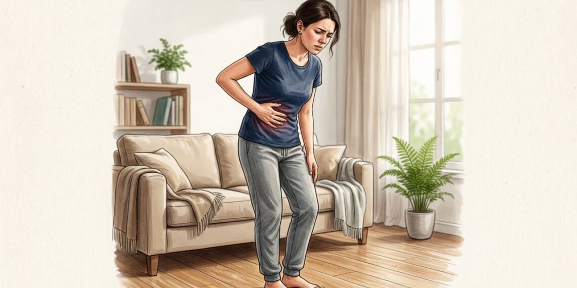 Dor do lado esquerdo da barriga que vai e volta: quando é apenas gás e quando o corpo pede investigação médica