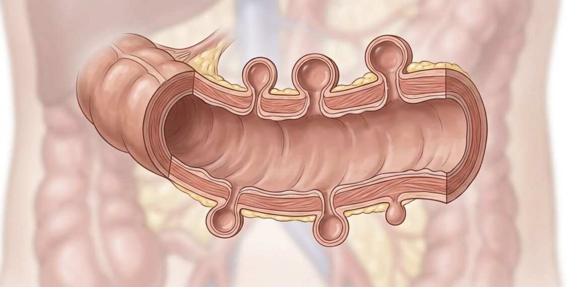A maioria das pessoas desenvolve diverticulose intestinal por volta dos 80 anos. Então, o que é isso?