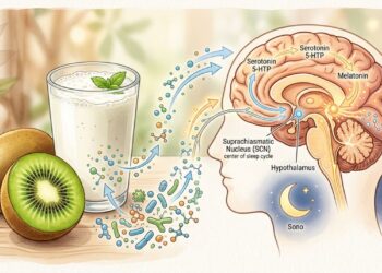 Se você tomar kefir com kiwi, aumentará seus níveis de melatonina e dormirá melhor