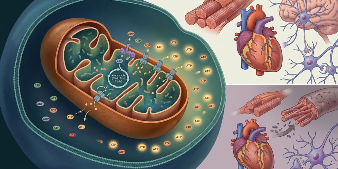 A fadiga crônica não se deve apenas ao excesso de trabalho, mas sim à disfunção mitocondrial, que compromete a produção de energia dentro das células