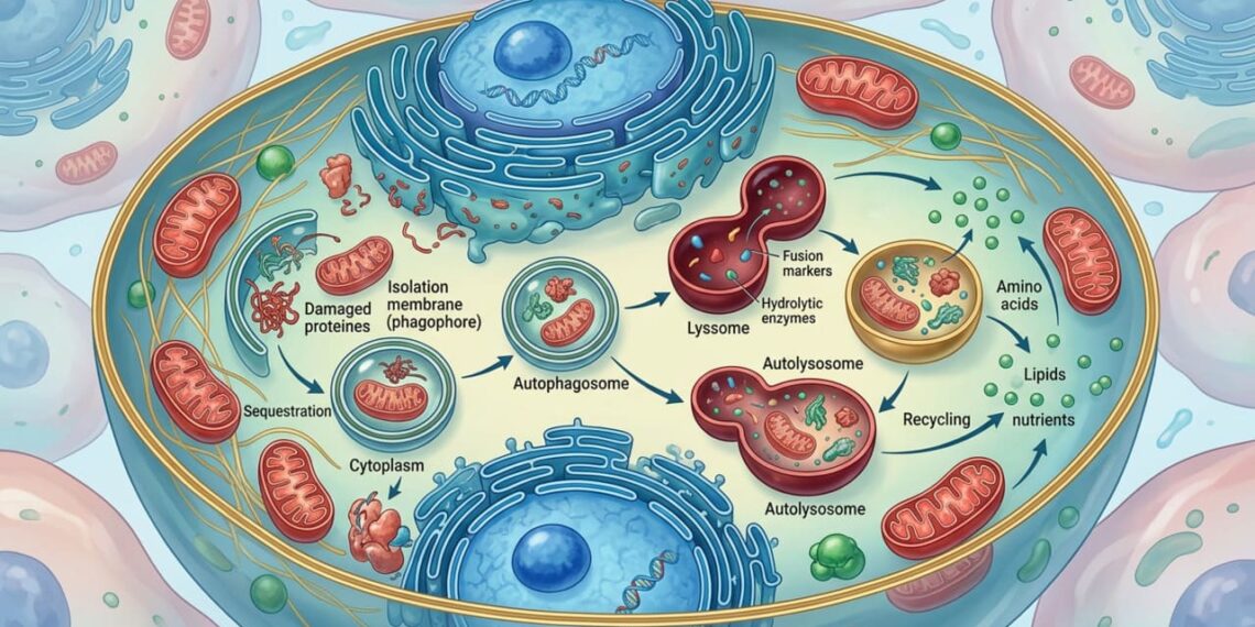 A autofagia é muito importante para a longevidade e o envelhecimento saudável