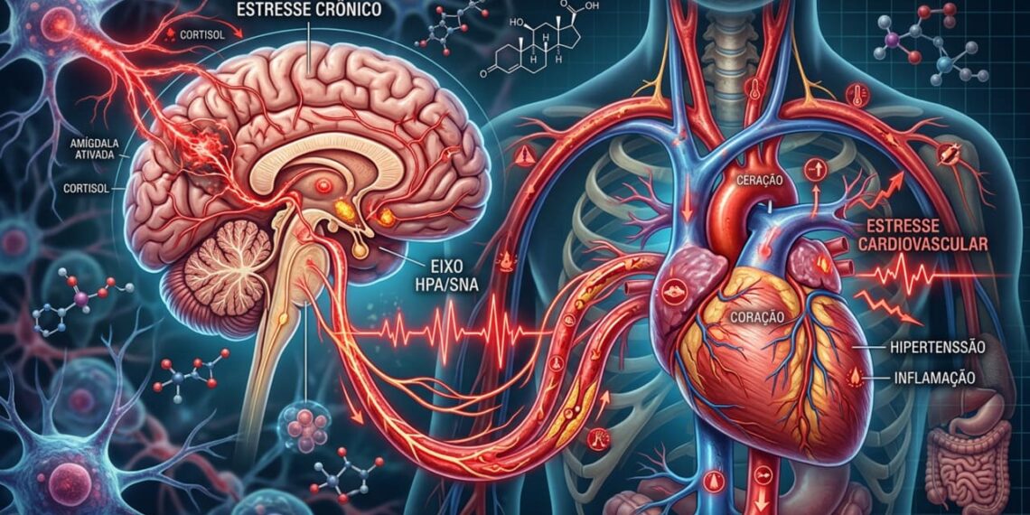 Viver sob estresse crônico por anos acarreta, a longo prazo, o envelhecimento acelerado do cérebro e o aumento do risco de doenças cardíacas