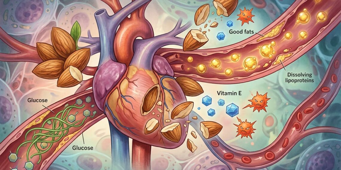 Amêndoas: benefícios comprovados para o coração, glicose e prevenção de doenças
