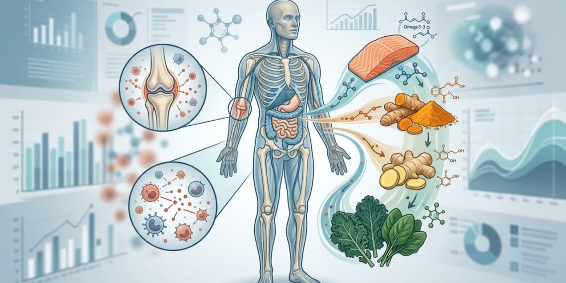 Inflamação silenciosa e os alimentos que ajudam a reduzir o inchaço no corpo
