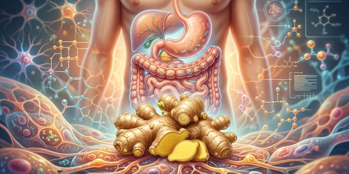 A raiz que está associada ao alívio de náuseas, melhora da digestão e redução de dores musculares