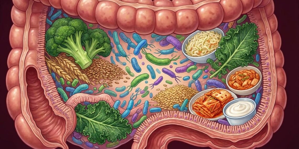 Bactérias intestinais e os alimentos que ajudam a manter a saúde digestiva